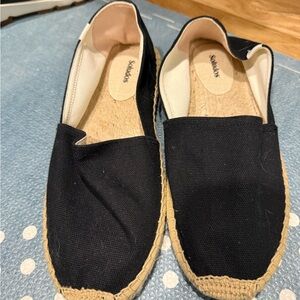 Soludos Black Canvas Espadrilles